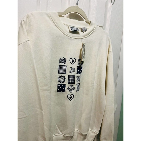 Vintage Separate Issues Crew Neck With Front Design New With Tags Size Medium - Picture 6 of 7